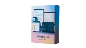 Windows 11 V81, the new microsoft windows 11 version with its box